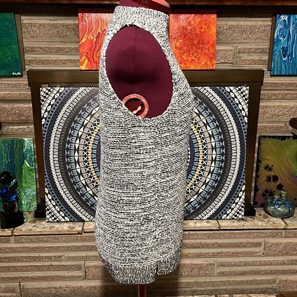 Gap Marled Sleeveless Mock Turtleneck Sweater Size Small - Picture 3 of 8